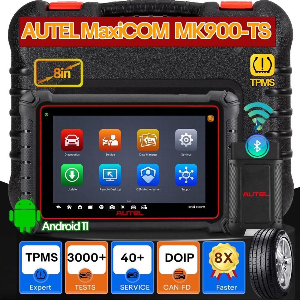 Autel MaxiCOM MK900TS TPMS All System Diagnostic Scanner Tool Bidirectional